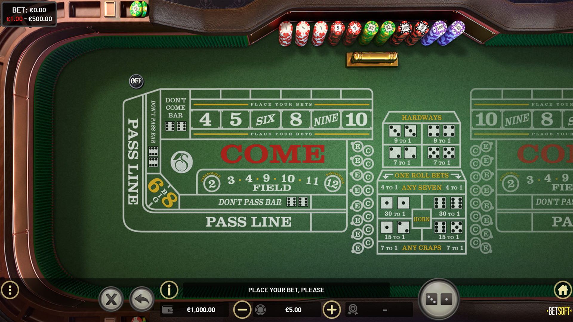 Craps - Screenshot 01