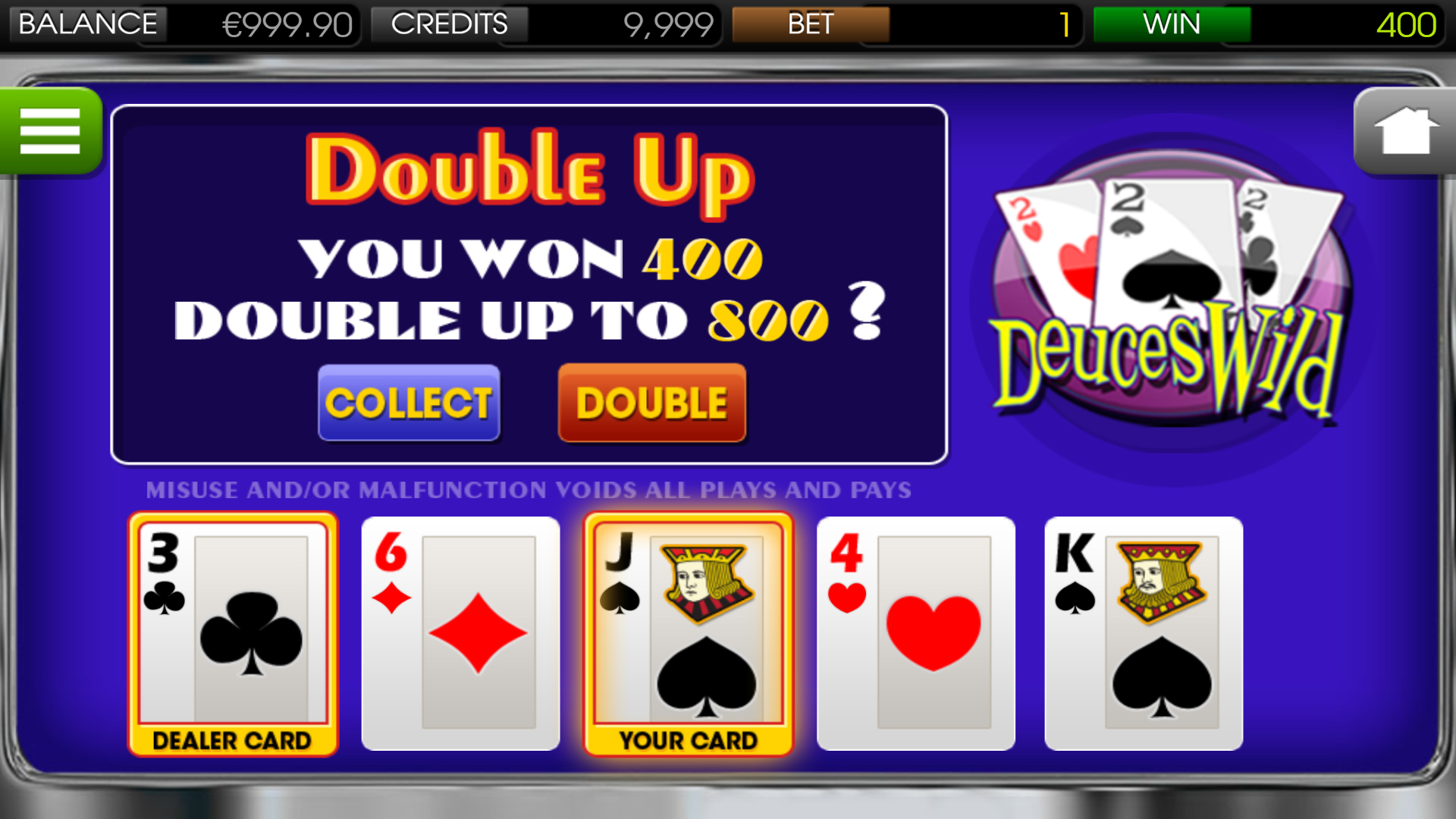 Deuces Wild - Double Up