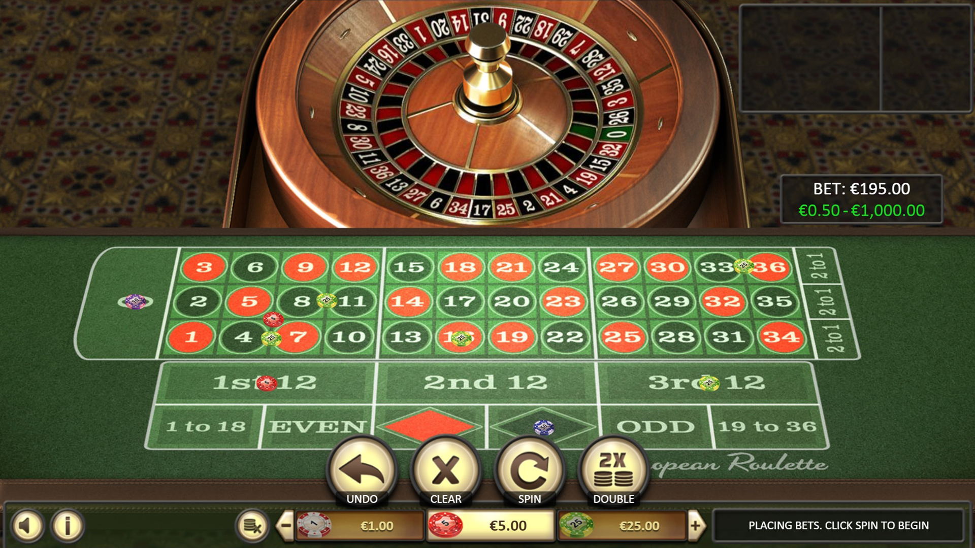 European Roulette - Screenshot 02