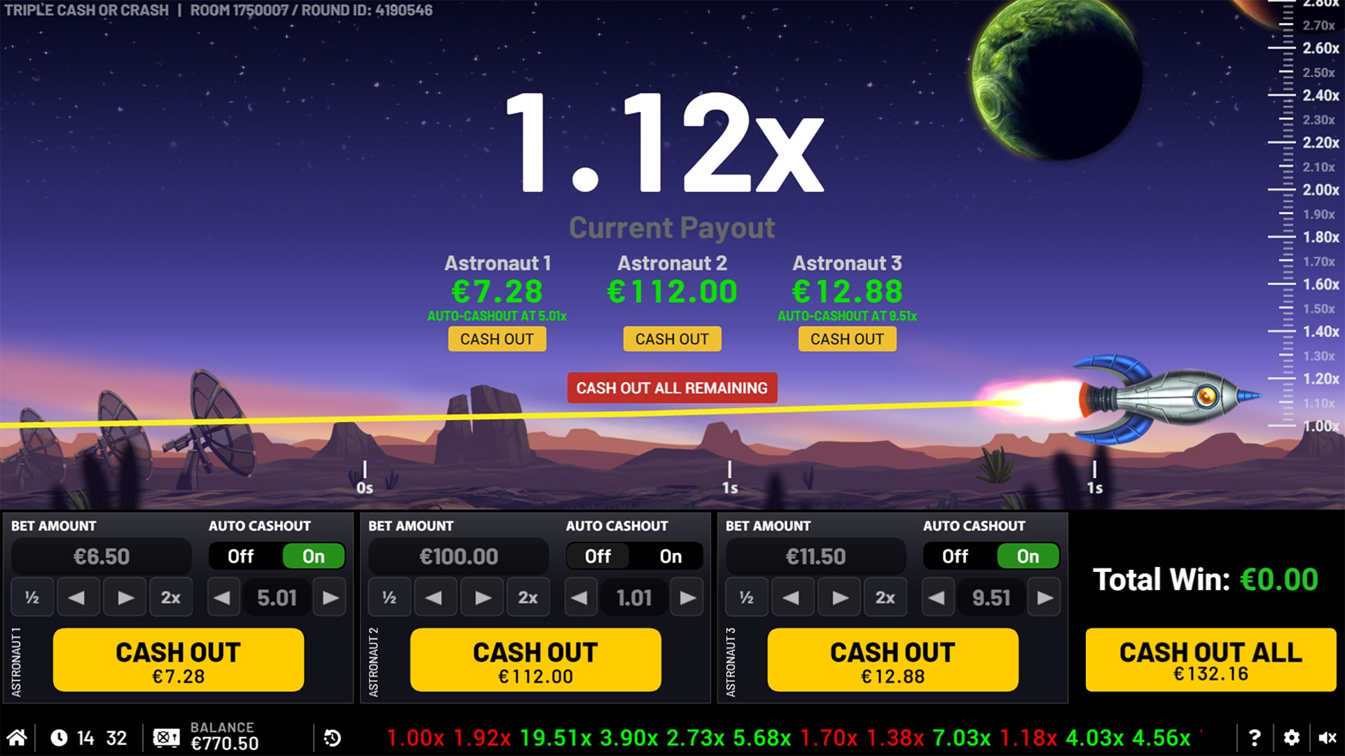 Triple Cash Or Crash