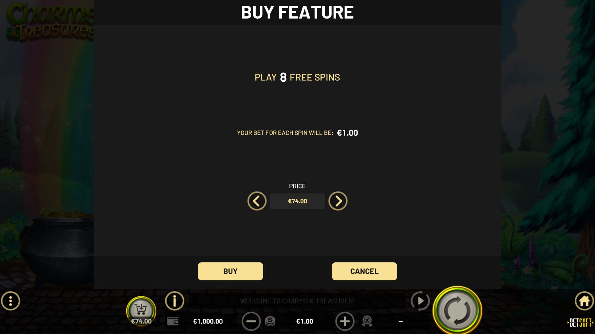 Charms And Treasures - Buy Feature