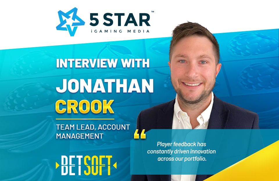 Player feedback has constantly driven innovation.’ Jonathan Crook, Betsoft Team Lead, & 5 Star Magazine in conversation