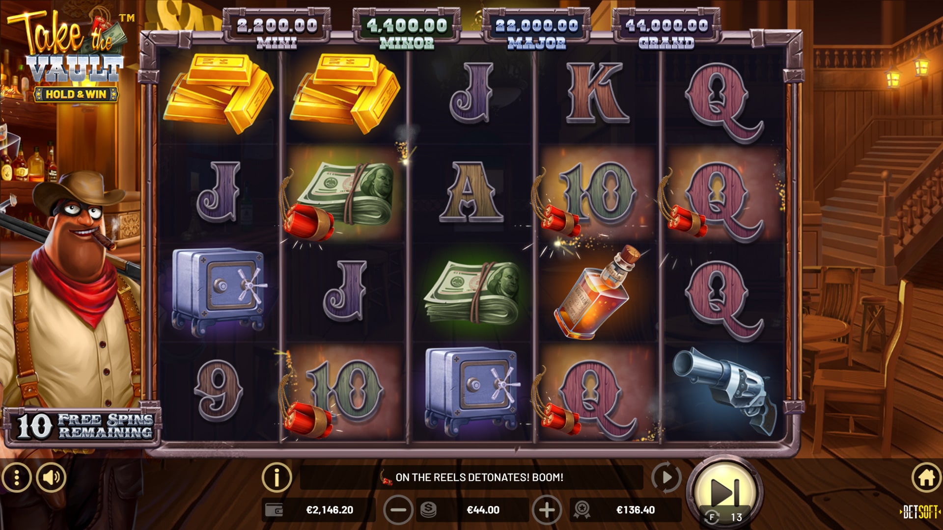 Take The Vault - Free Spins