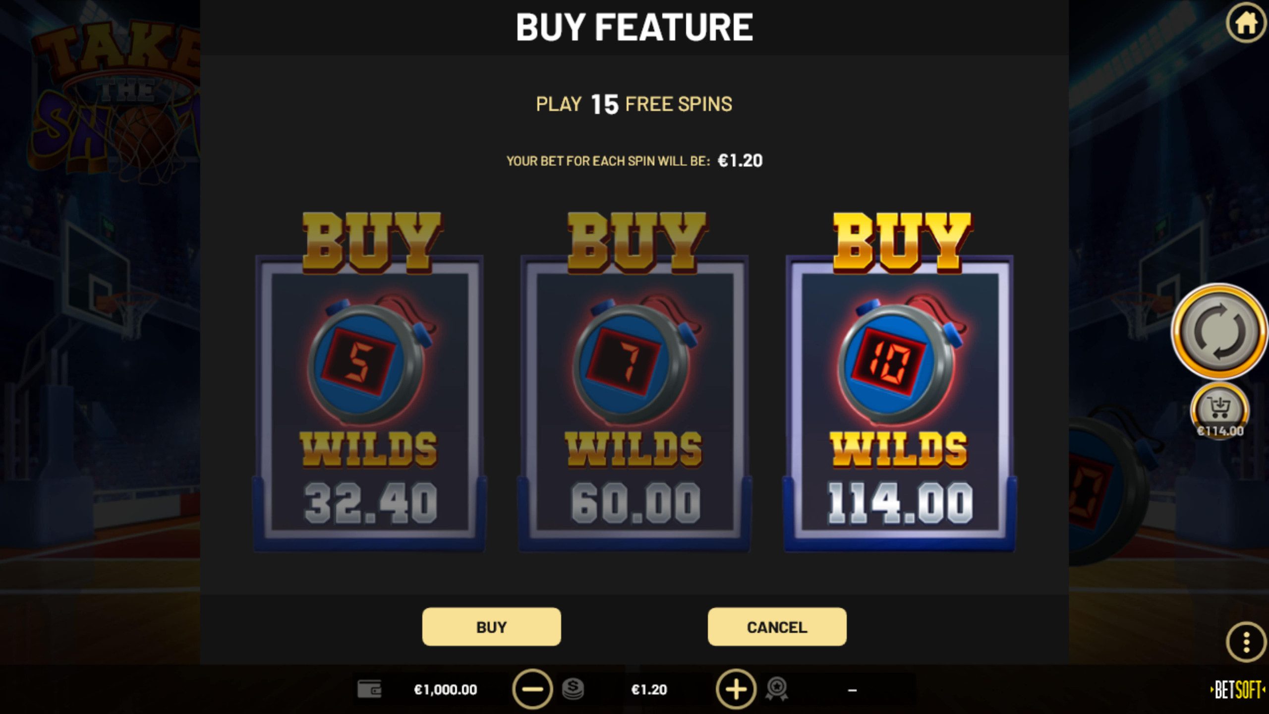 Take The Shot - Buy Feature