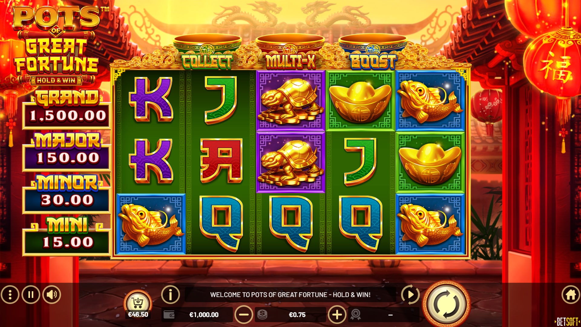 Pots of Great Fortune - Main Game