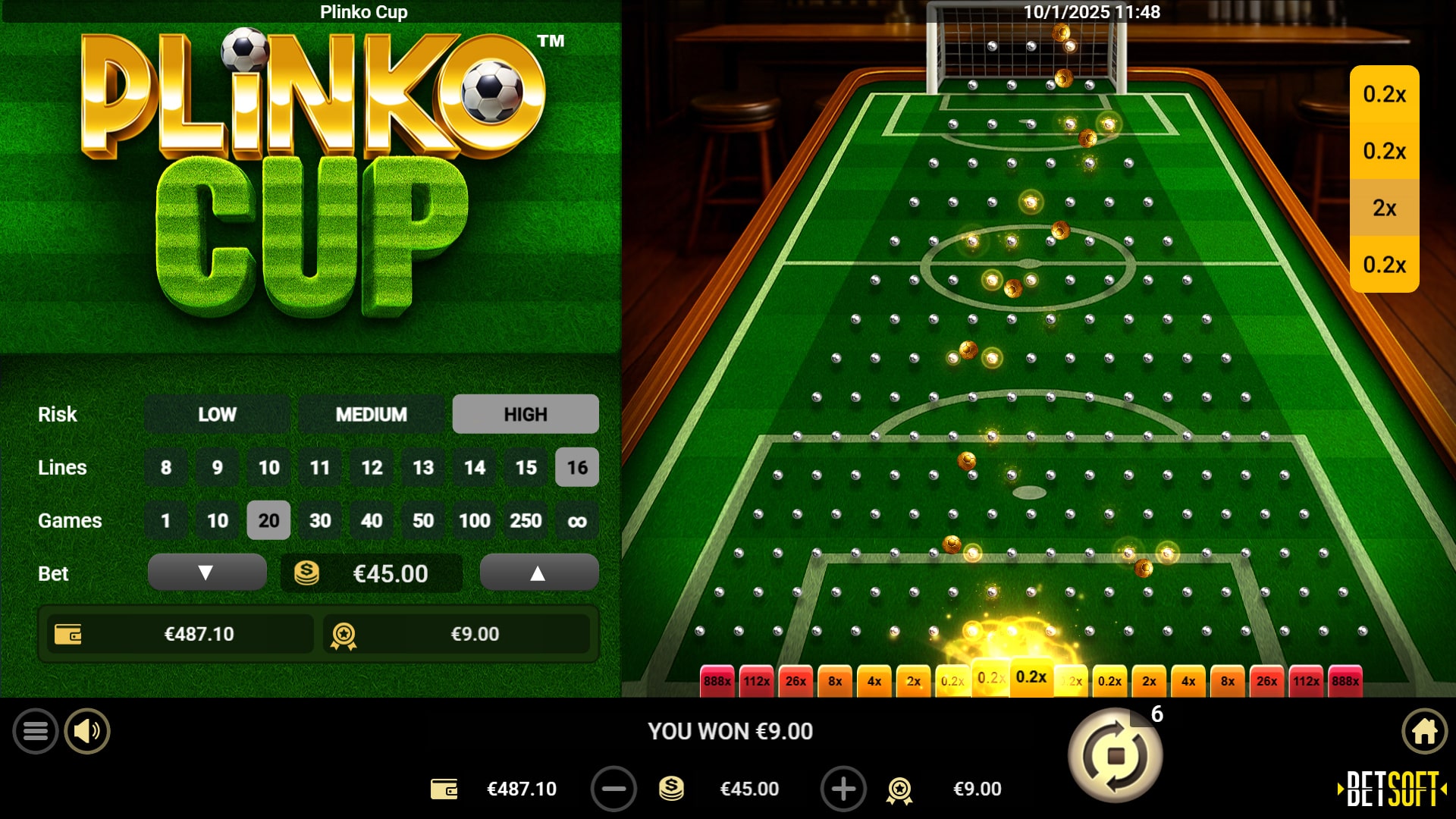 Plinko Cup - Maximum Lines