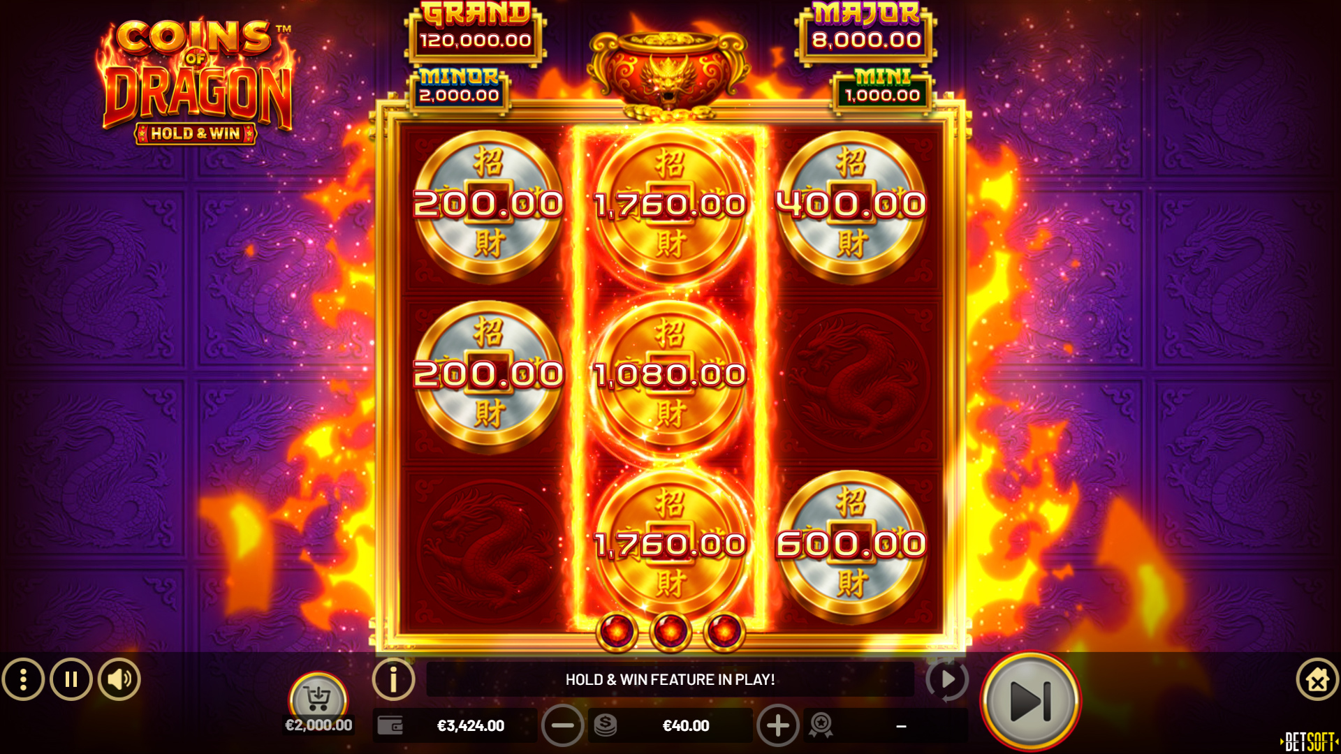 Hold & Win Feature