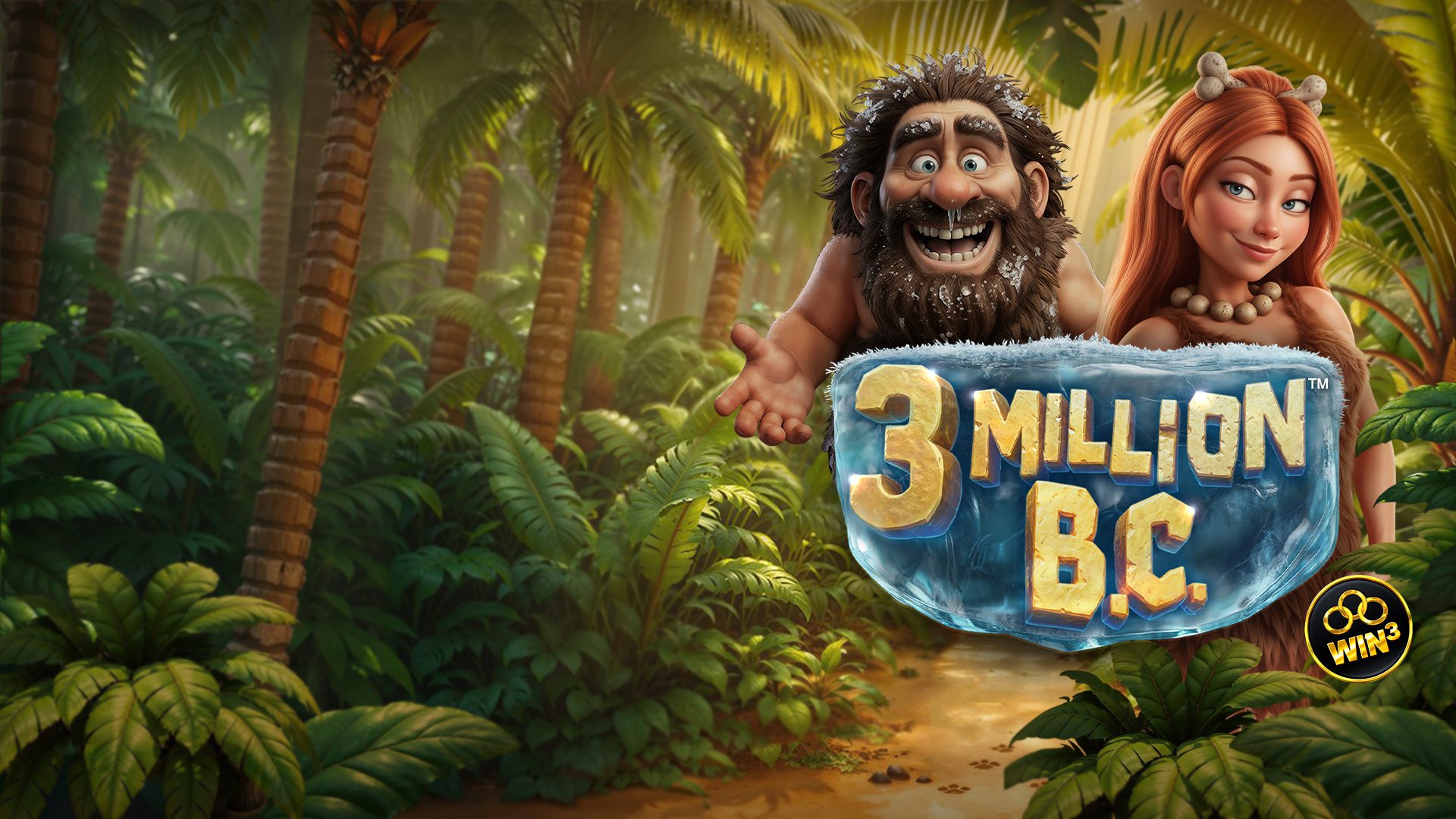 Betsoft Gaming Presents: 3 MILLION B.C.<sup>TM</sup>, a wheel-driven prehistoric adventure