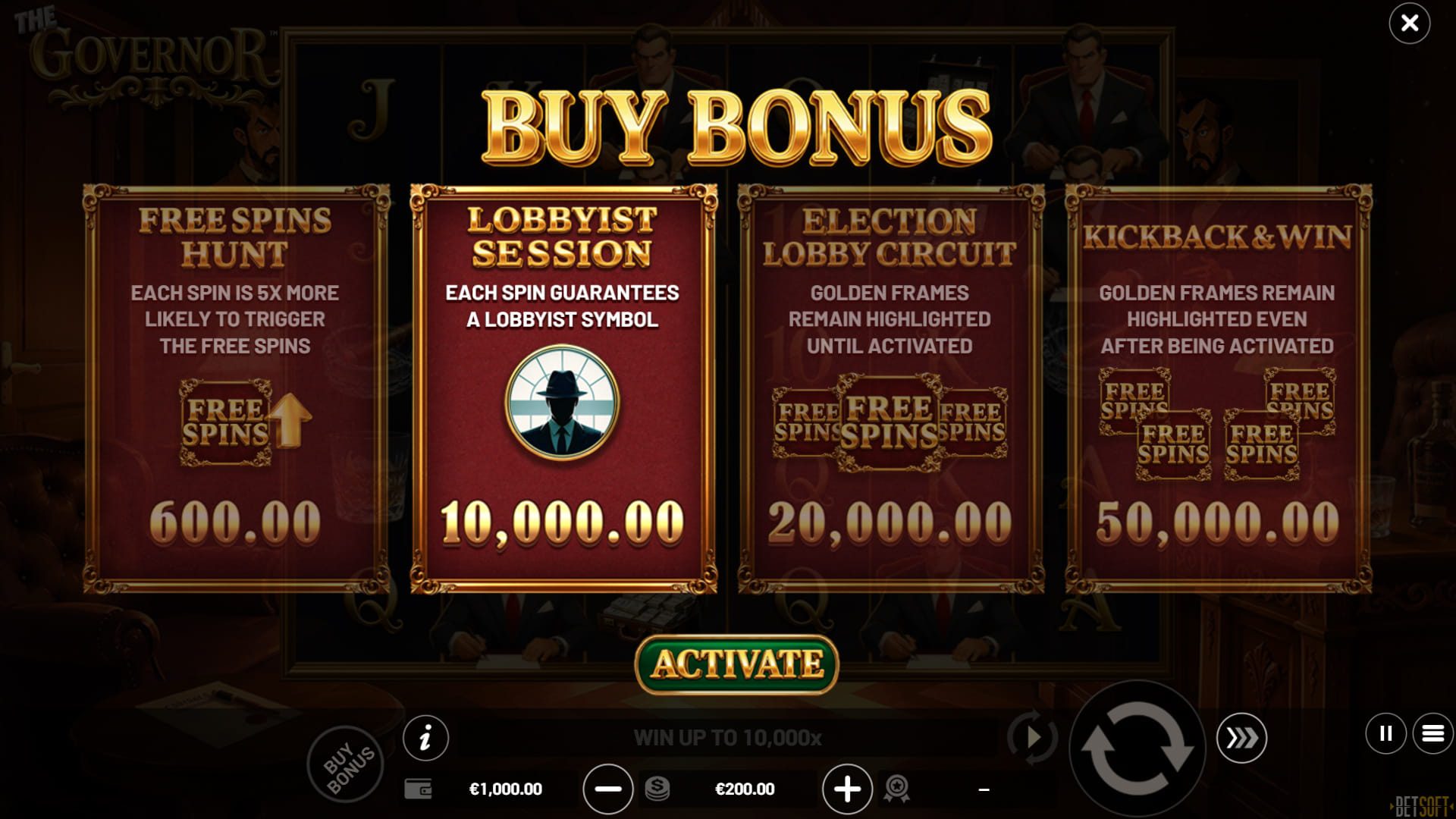 The Governor - Buy Bonus